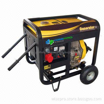 Portable diesel generator, 6000W, 6kW, 6kVA, low noise, CE/GS/EPA certificates